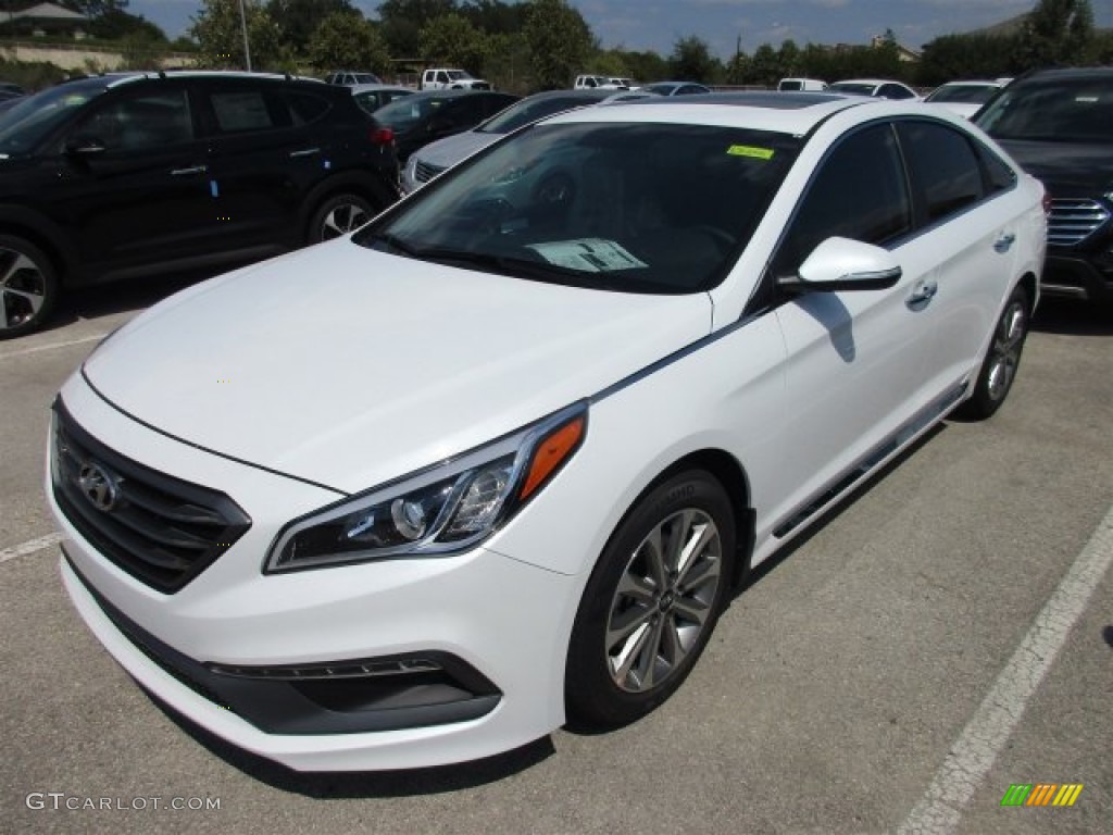 Quartz White Pearl 2016 Hyundai Sonata Limited Exterior Photo #107571973