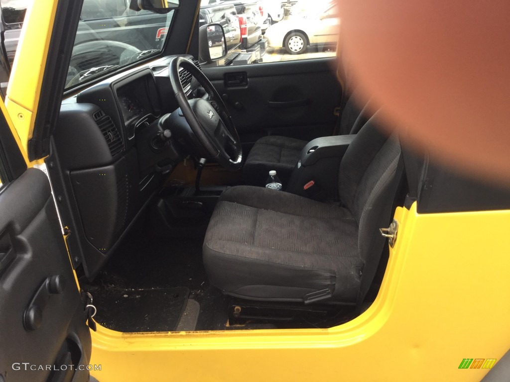 2004 Wrangler Unlimited 4x4 - Solar Yellow / Dark Slate Gray photo #7