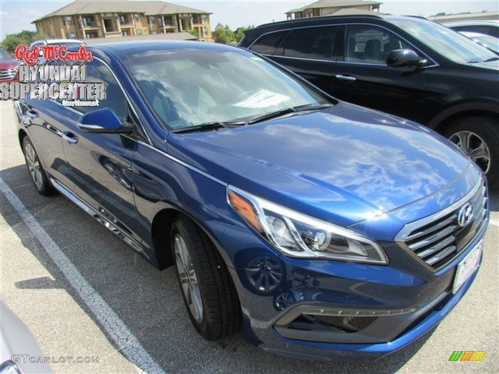 2016 Sonata Limited - Lakeside Blue / Gray photo #1