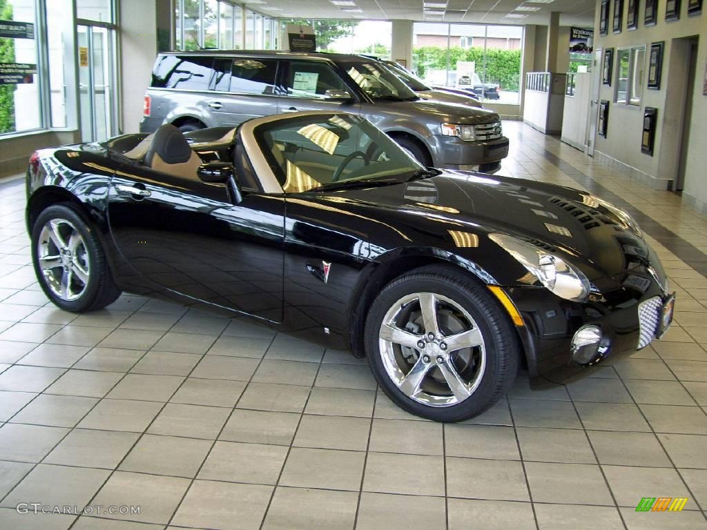 2007 Solstice Roadster - Mysterious Black / Steel/Sand photo #5