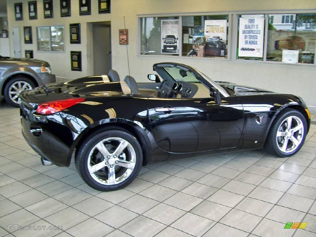 2007 Solstice Roadster - Mysterious Black / Steel/Sand photo #7
