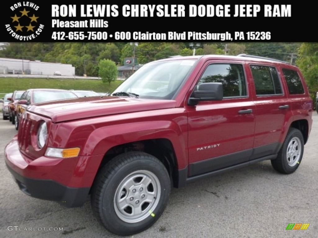 Deep Cherry Red Crystal Pearl Jeep Patriot