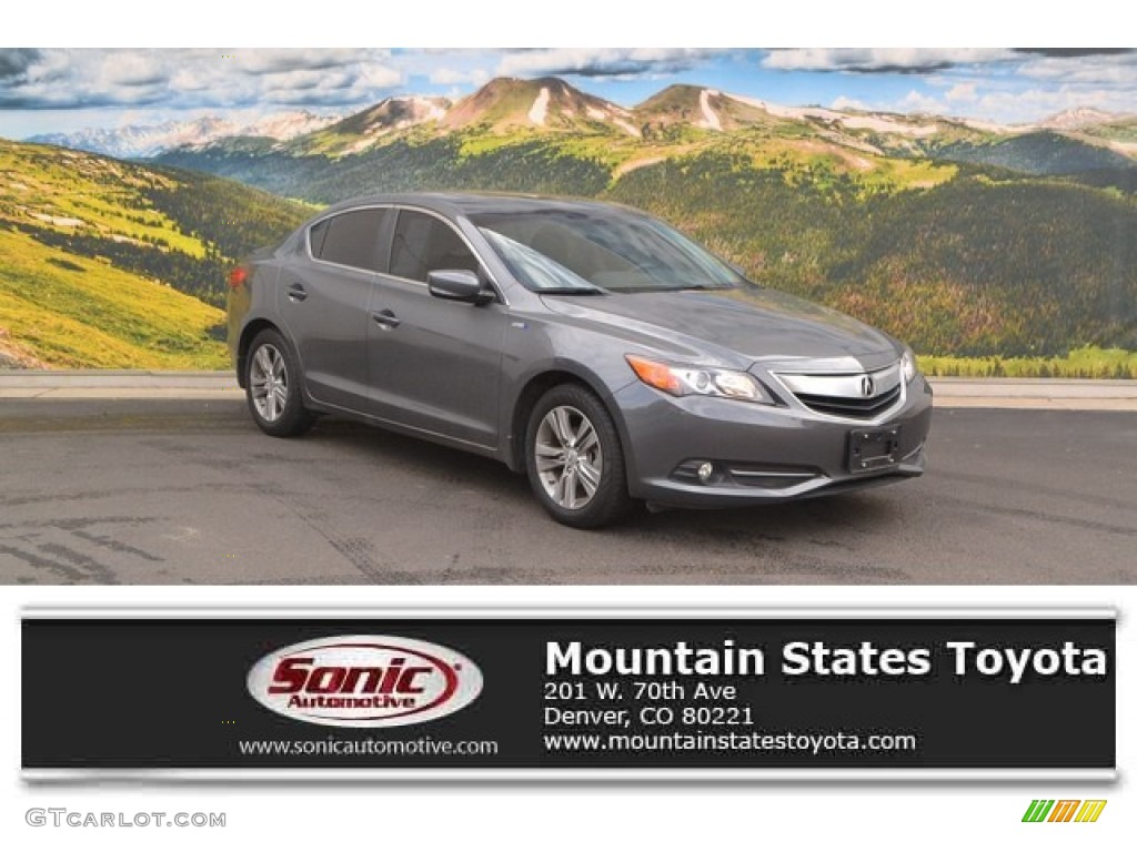 2013 ILX 1.5L Hybrid - Polished Metal Metallic / Ebony photo #1