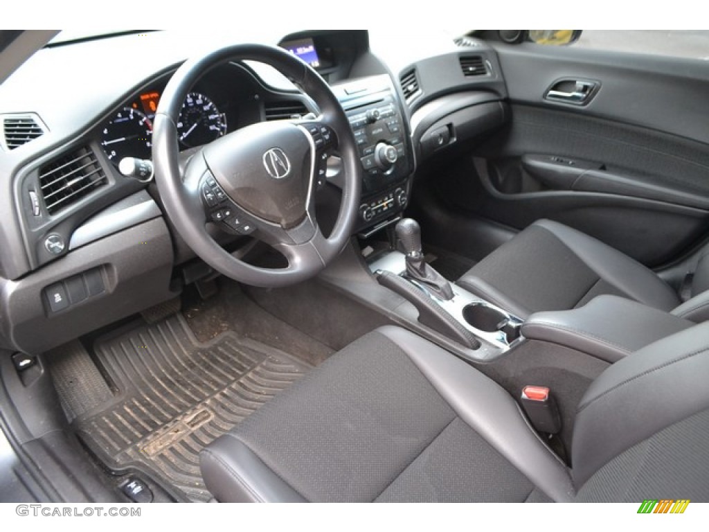 Ebony Interior 2013 Acura ILX 1.5L Hybrid Photo #107574802