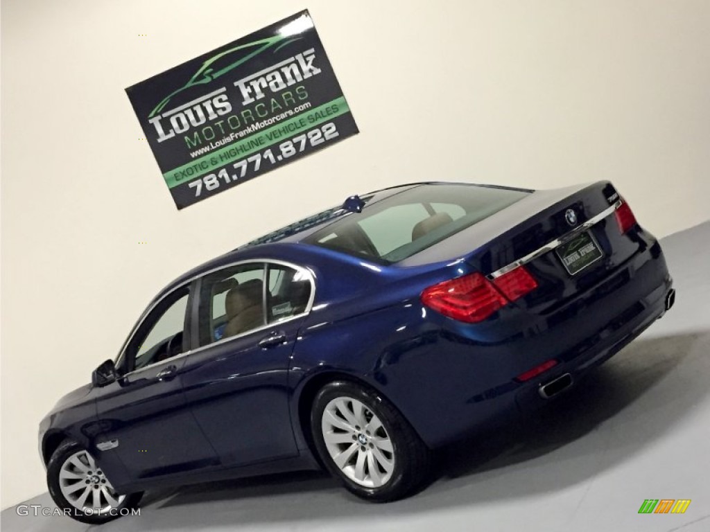 2010 7 Series 750i xDrive Sedan - Deep Sea Blue Metallic / Saddle/Black Nappa Leather photo #116