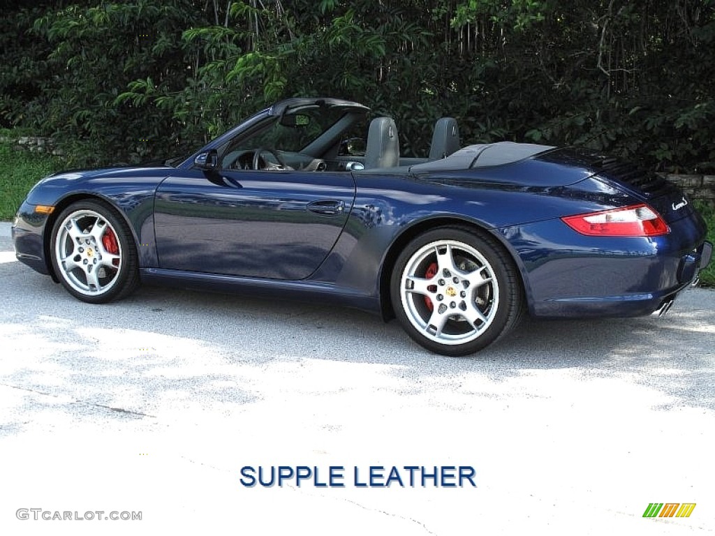2007 911 Carrera S Cabriolet - Lapis Blue Metallic / Stone Grey photo #6