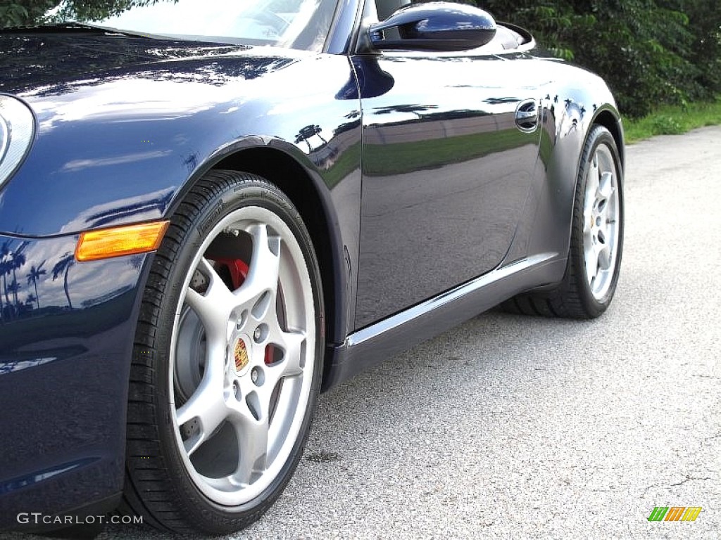 2007 911 Carrera S Cabriolet - Lapis Blue Metallic / Stone Grey photo #8