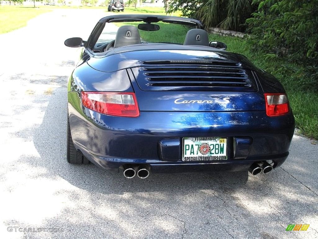 2007 911 Carrera S Cabriolet - Lapis Blue Metallic / Stone Grey photo #10