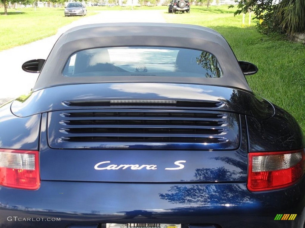 2007 911 Carrera S Cabriolet - Lapis Blue Metallic / Stone Grey photo #19