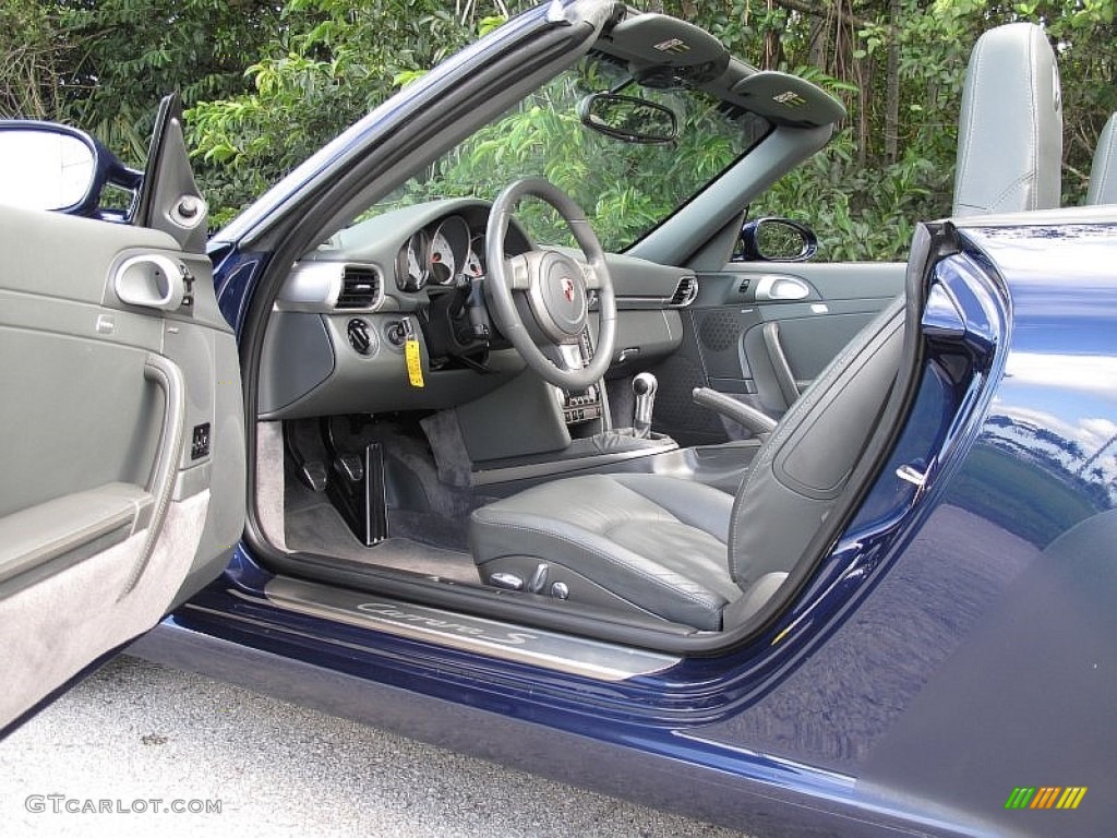 2007 911 Carrera S Cabriolet - Lapis Blue Metallic / Stone Grey photo #21
