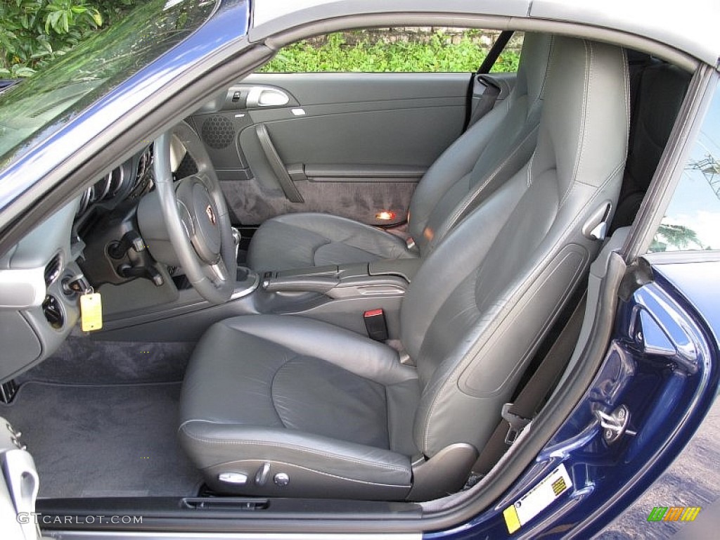 2007 911 Carrera S Cabriolet - Lapis Blue Metallic / Stone Grey photo #26