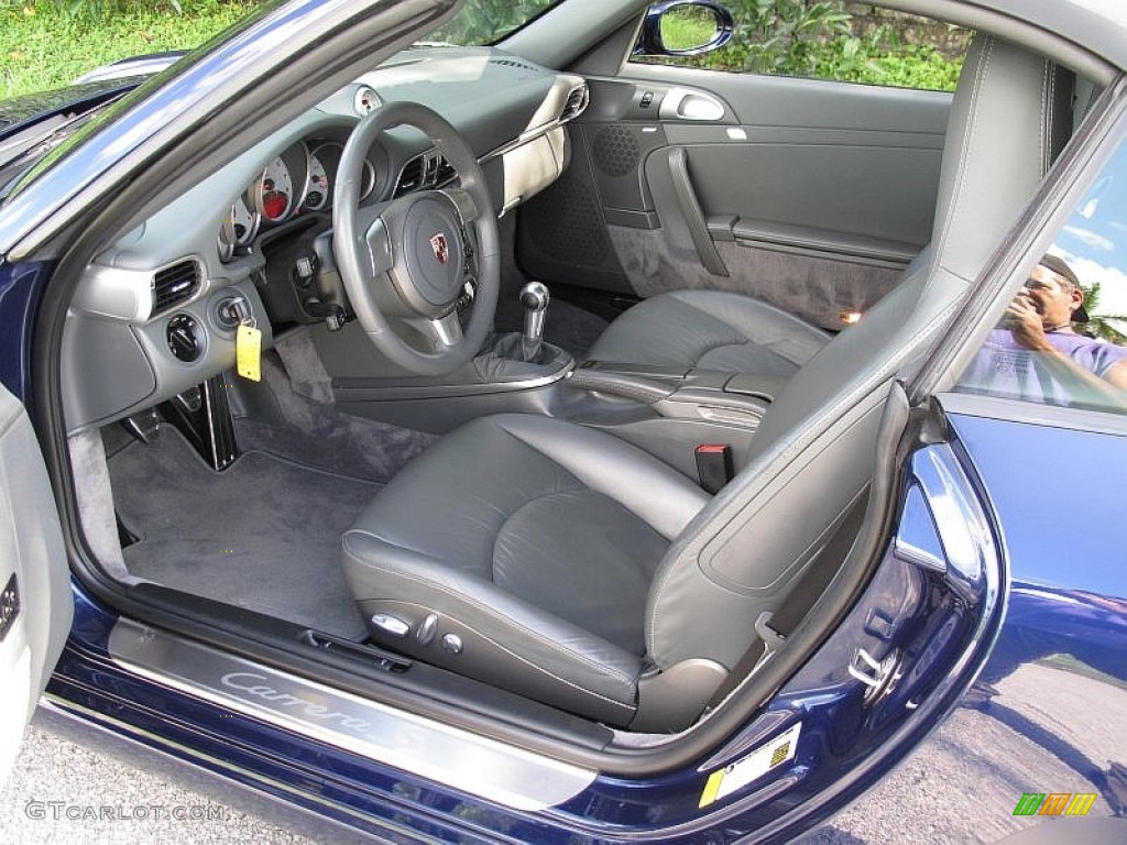 2007 911 Carrera S Cabriolet - Lapis Blue Metallic / Stone Grey photo #27