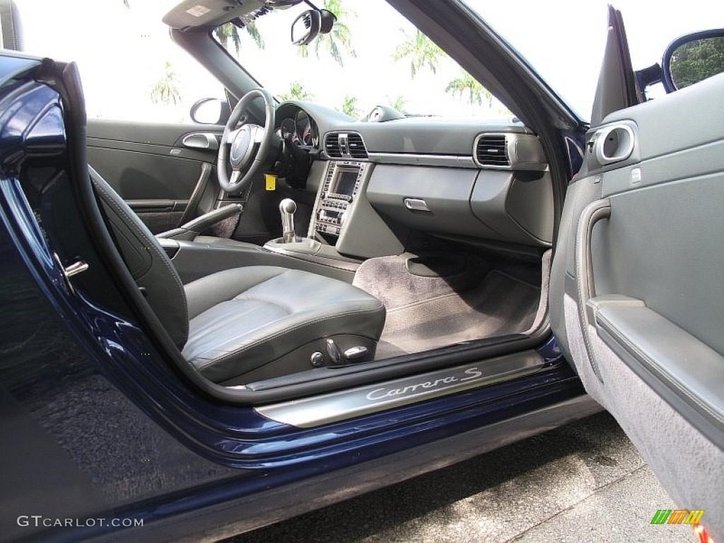 2007 911 Carrera S Cabriolet - Lapis Blue Metallic / Stone Grey photo #30
