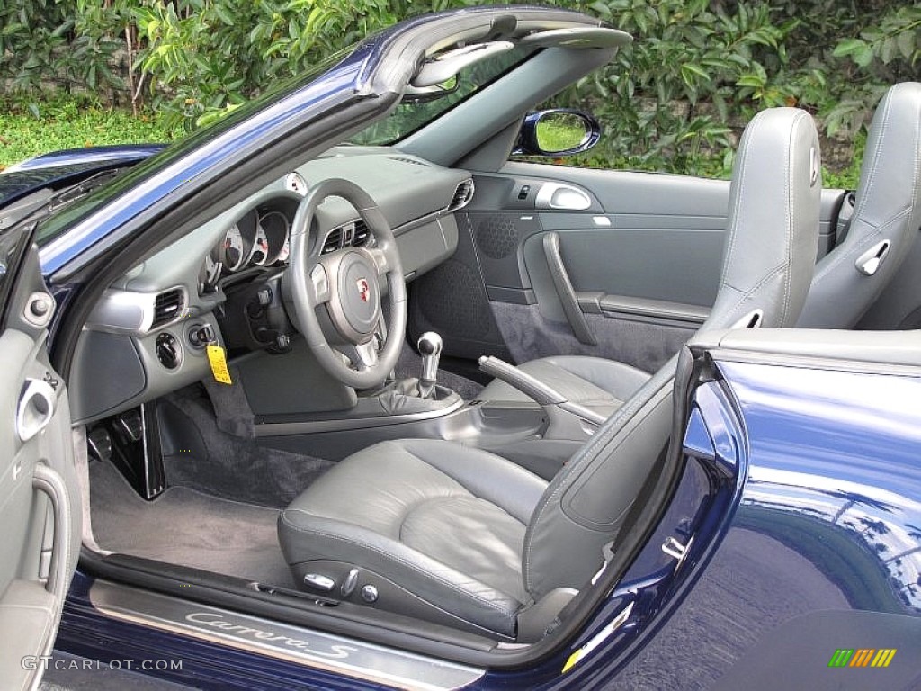 2007 911 Carrera S Cabriolet - Lapis Blue Metallic / Stone Grey photo #34