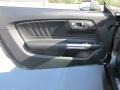 Ebony 2016 Ford Mustang EcoBoost Premium Convertible Door Panel