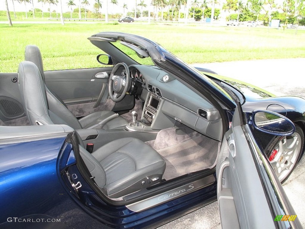 2007 911 Carrera S Cabriolet - Lapis Blue Metallic / Stone Grey photo #56