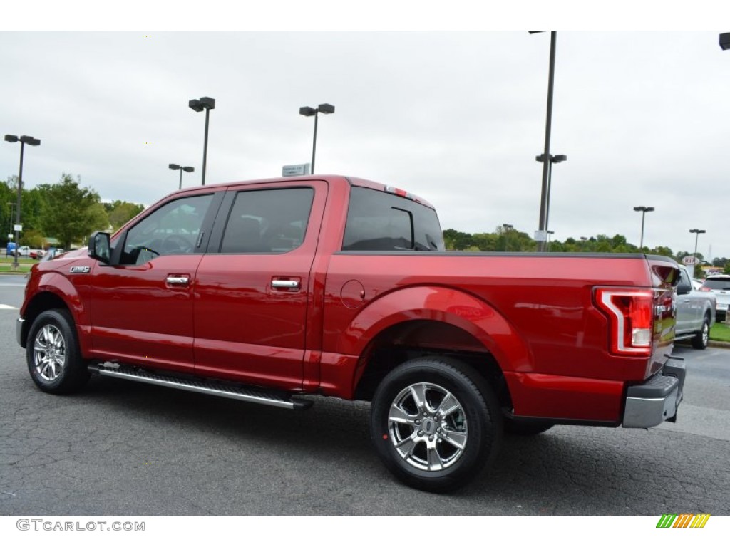 2015 F150 XLT SuperCrew - Ruby Red Metallic / Medium Earth Gray photo #24