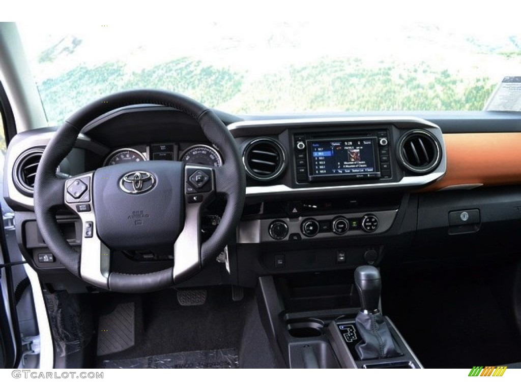 2016 Toyota Tacoma SR5 Double Cab 4x4 Black Dashboard Photo #107578366