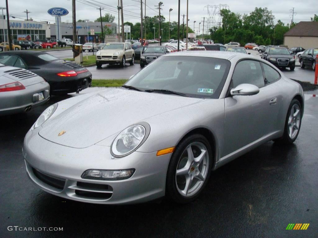 2008 911 Carrera Coupe - Arctic Silver Metallic / Black photo #1