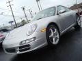 2008 Arctic Silver Metallic Porsche 911 Carrera Coupe  photo #2