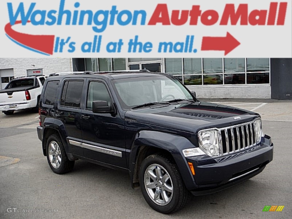 2008 Liberty Limited 4x4 - Modern Blue Pearl / Pastel Slate Gray photo #1