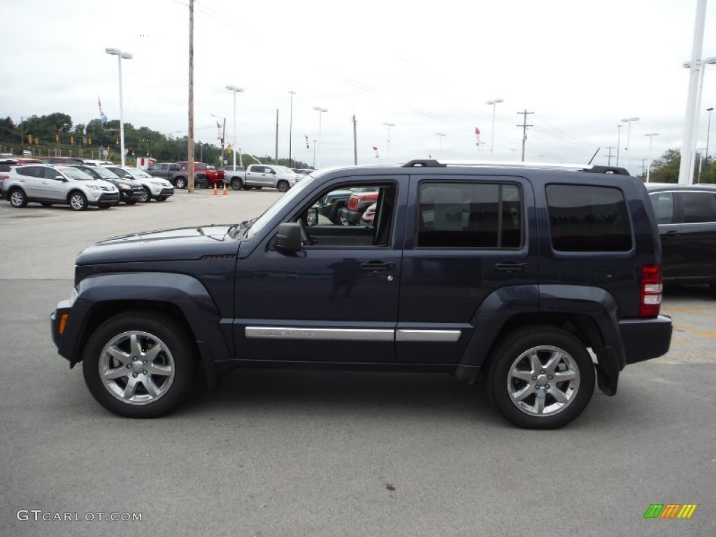 2008 Liberty Limited 4x4 - Modern Blue Pearl / Pastel Slate Gray photo #6
