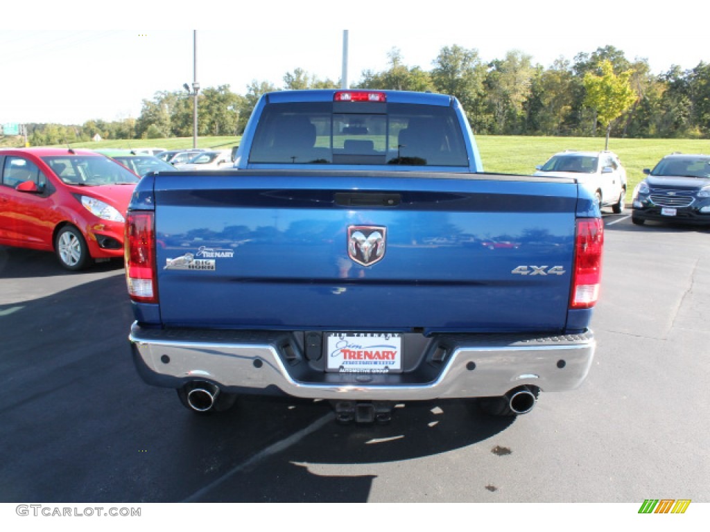 2011 Ram 1500 Big Horn Quad Cab 4x4 - Deep Water Blue Pearl / Dark Slate Gray/Medium Graystone photo #6