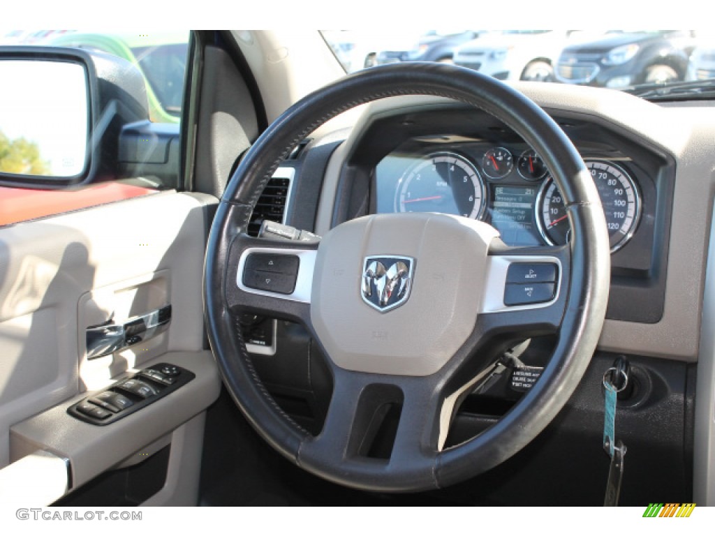 2011 Ram 1500 Big Horn Quad Cab 4x4 - Deep Water Blue Pearl / Dark Slate Gray/Medium Graystone photo #11