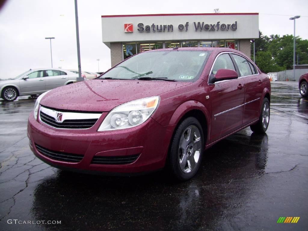 2007 Aura XE - Berry Red / Tan photo #1