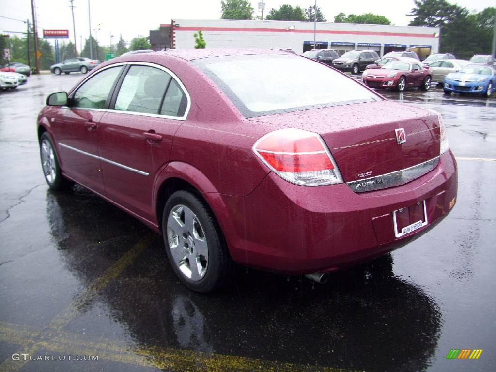 2007 Aura XE - Berry Red / Tan photo #3