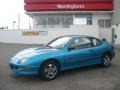 1999 Bright Blue Aqua Metallic Pontiac Sunfire SE Coupe  photo #1