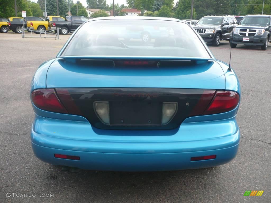 1999 Sunfire SE Coupe - Bright Blue Aqua Metallic / Graphite photo #4