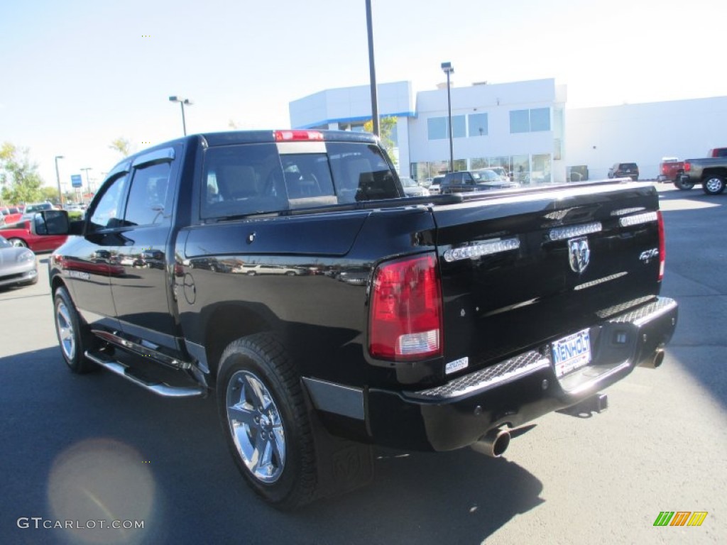 2012 Ram 1500 Sport Crew Cab 4x4 - Black / Dark Slate Gray photo #4