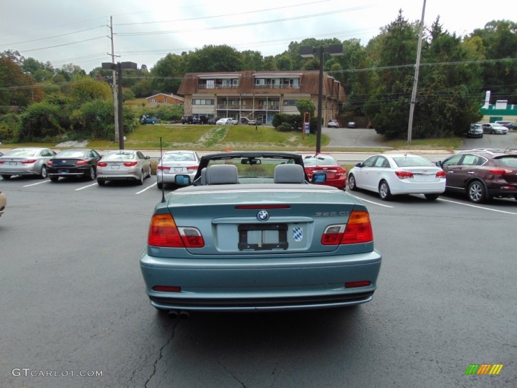 2003 3 Series 325i Convertible - Grey Green Metallic / Grey photo #4