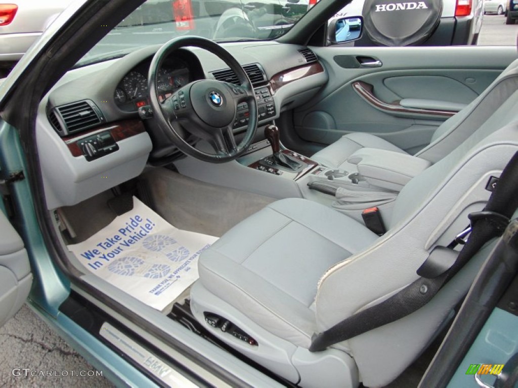 Grey Interior 2003 BMW 3 Series 325i Convertible Photo #107589328