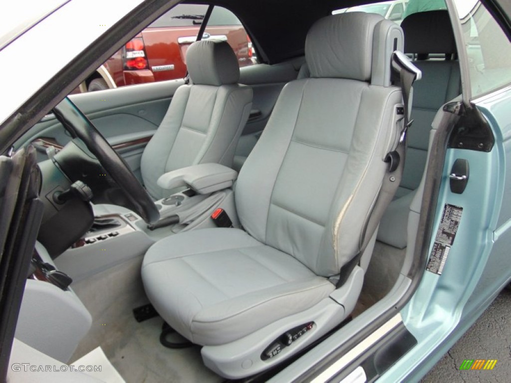 2003 3 Series 325i Convertible - Grey Green Metallic / Grey photo #17