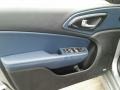 Black/Ambassador Blue 2016 Chrysler 200 S AWD Door Panel