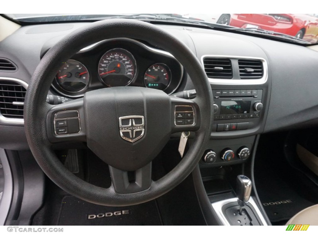 2014 Avenger SE - Billet Silver Metallic / Black/Light Frost Beige photo #10