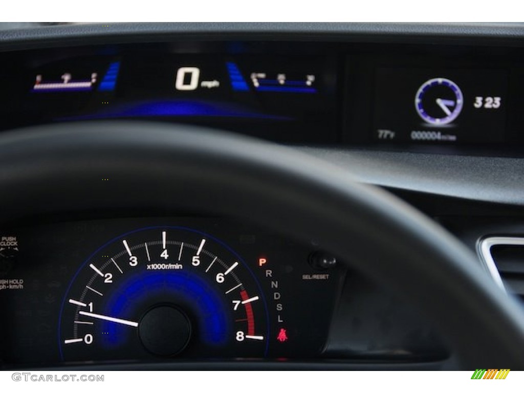 2015 Civic LX Sedan - Dyno Blue Pearl / Gray photo #16