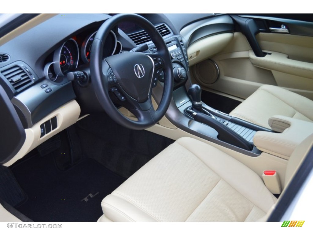 Parchment Interior 2012 Acura TL 3.5 Technology Photo #107592847