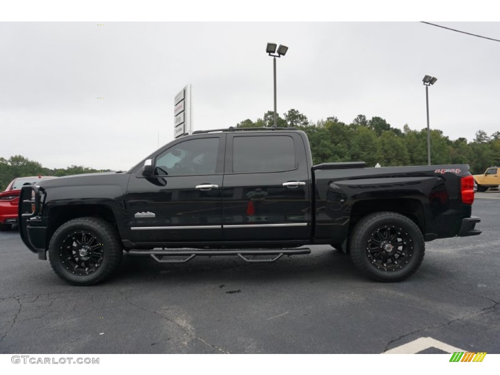 2014 Silverado 1500 High Country Crew Cab 4x4 - Black / High Country Saddle photo #4