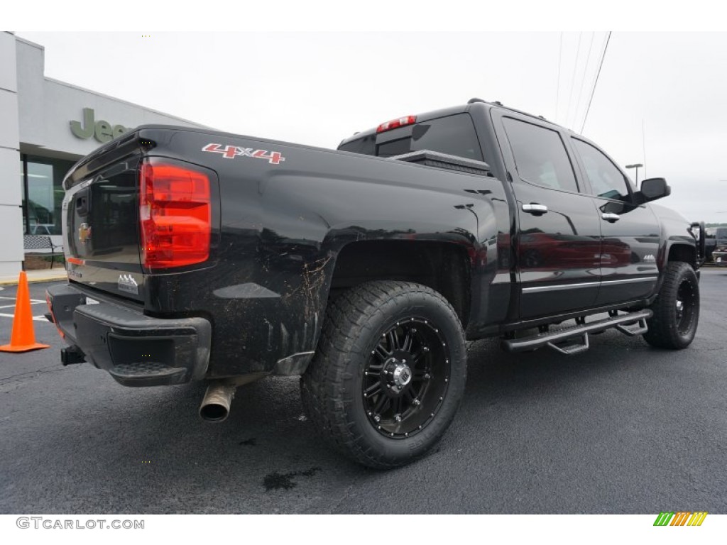 2014 Silverado 1500 High Country Crew Cab 4x4 - Black / High Country Saddle photo #7