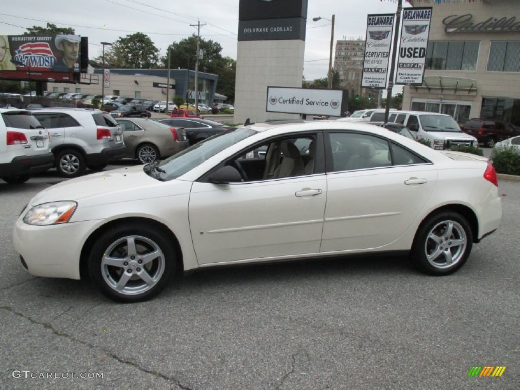 2009 G6 V6 Sedan - Summit White / Light Taupe photo #3