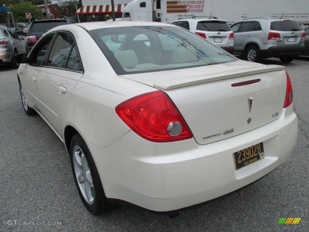 2009 G6 V6 Sedan - Summit White / Light Taupe photo #4