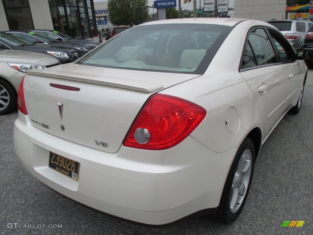 2009 G6 V6 Sedan - Summit White / Light Taupe photo #6
