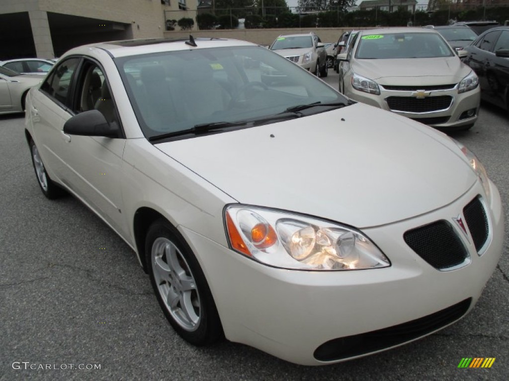 2009 G6 V6 Sedan - Summit White / Light Taupe photo #8