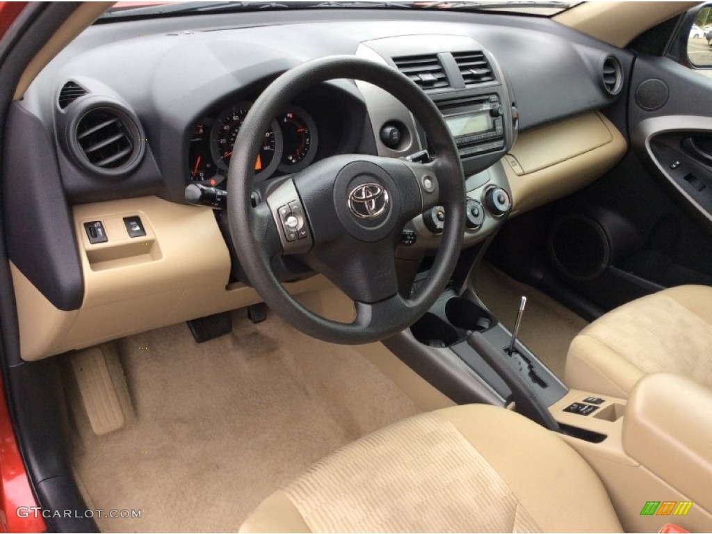 Sand Beige Interior 2012 Toyota RAV4 I4 4WD Photo #107597023