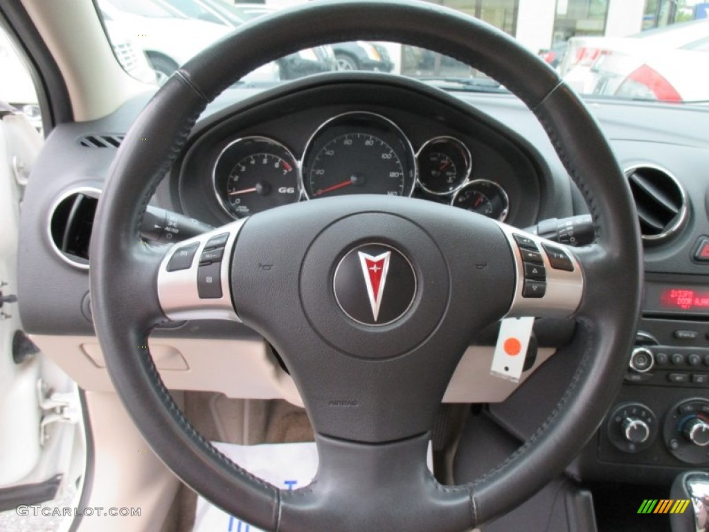 2009 G6 V6 Sedan - Summit White / Light Taupe photo #12