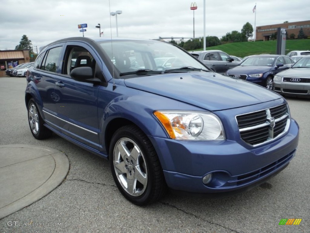 2007 Caliber R/T AWD - Marine Blue Pearl / Pastel Slate Gray/Blue photo #8