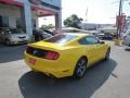 2015 Triple Yellow Tricoat Ford Mustang V6 Coupe  photo #8